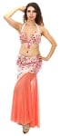 Professional Belly Dance Costume from Egypt - PEACH