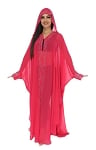 Cover-up with Rhinestone Accents from Egypt - FUCHSIA