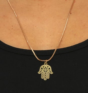 Egyptian Hamsa Hand Necklace