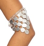 Egyptian Coin Arm Band in Triangle Shape - SILVER 
