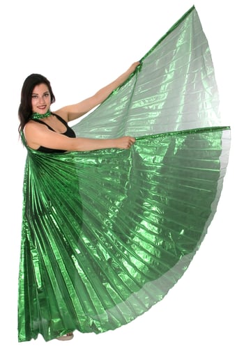 Egyptian Organza Isis Wings - EMERALD GREEN